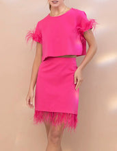 Load image into Gallery viewer, Hot Pink Pencil Skirt Set