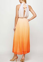 Load image into Gallery viewer, Orange Multi Maxi Dress
