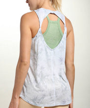 Load image into Gallery viewer, Palm Printed Sleeveless Top W/Twist Back Cutout