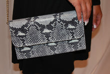 Load image into Gallery viewer, Italian Leather Print Cross Body Clutch