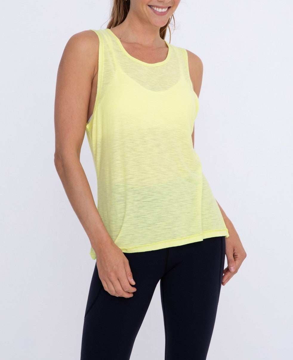 Light Lime Boxy Tank